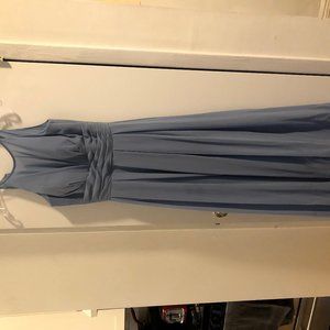 Blue stone Floor-length formal dress